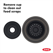 OXO Good Grips 2-in-1 Sink Strainer and Stopper in stainless steel