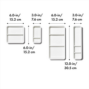 OXO Good Grips Adjustable Drawer Bin Set 4pce – customizable storage bins with adjustable dividers and non-slip feet