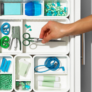 OXO Good Grips Adjustable Drawer Bin Set 4pce – customizable storage bins with adjustable dividers and non-slip feet