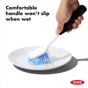 OXO Good Grips Dish Brush with built-in scraper