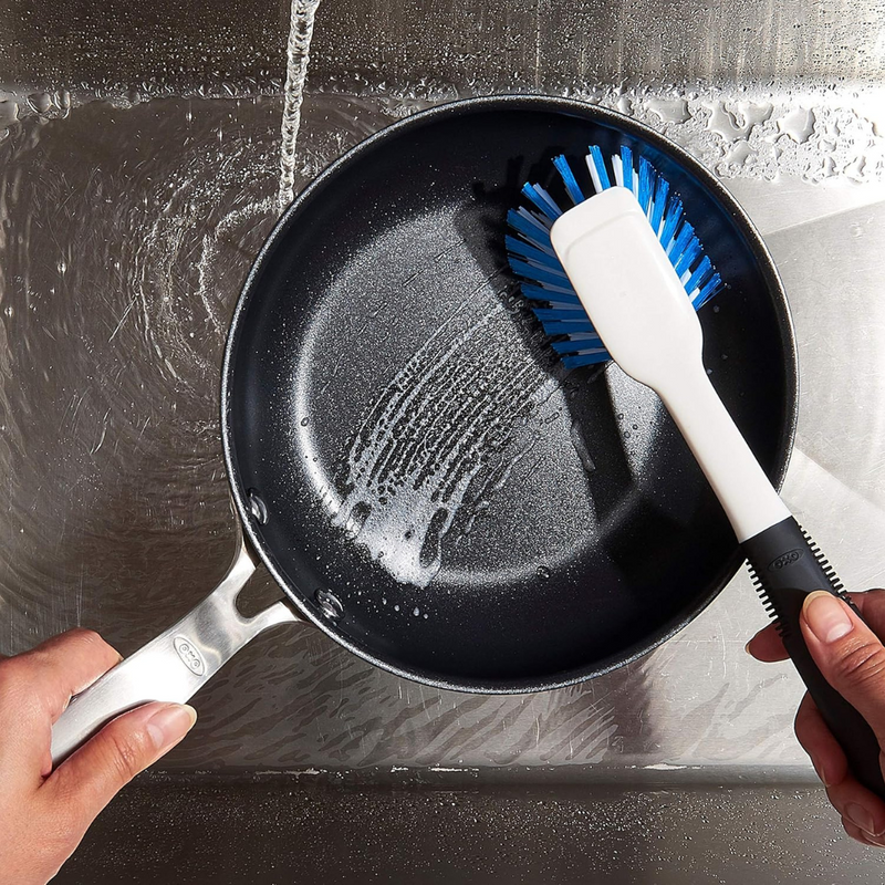 OXO Good Grips Dish Brush with built-in scraper
