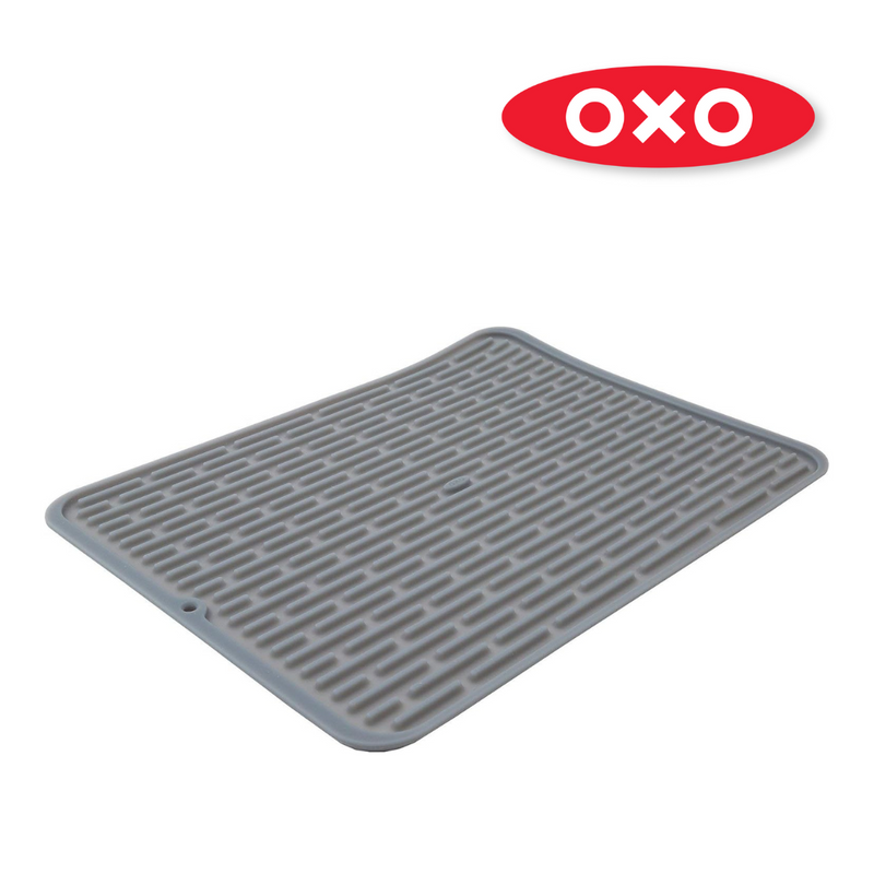 OXO Good Grips Large Drying Mat – absorbent microfiber mat for dish drying and countertop protection