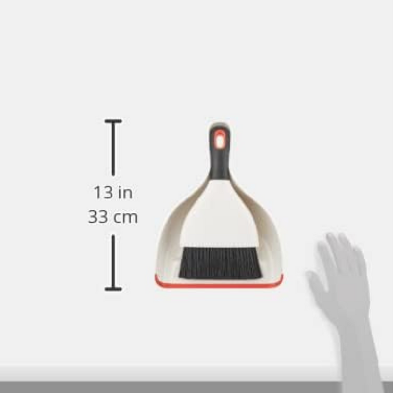 OXO Good Grips Dustpan and Brush Set snapped together for storage