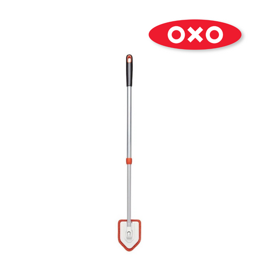 OXO Good Grips Extendable Tub and Tile Scrubber cleaning bathroom tiles