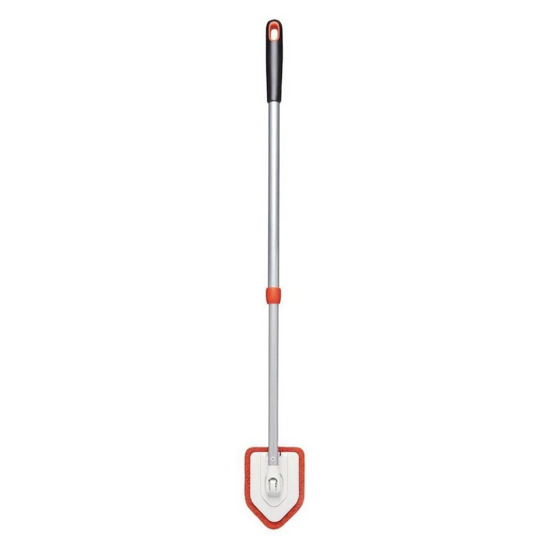 OXO Good Grips Extendable Tub and Tile Scrubber cleaning bathroom tiles