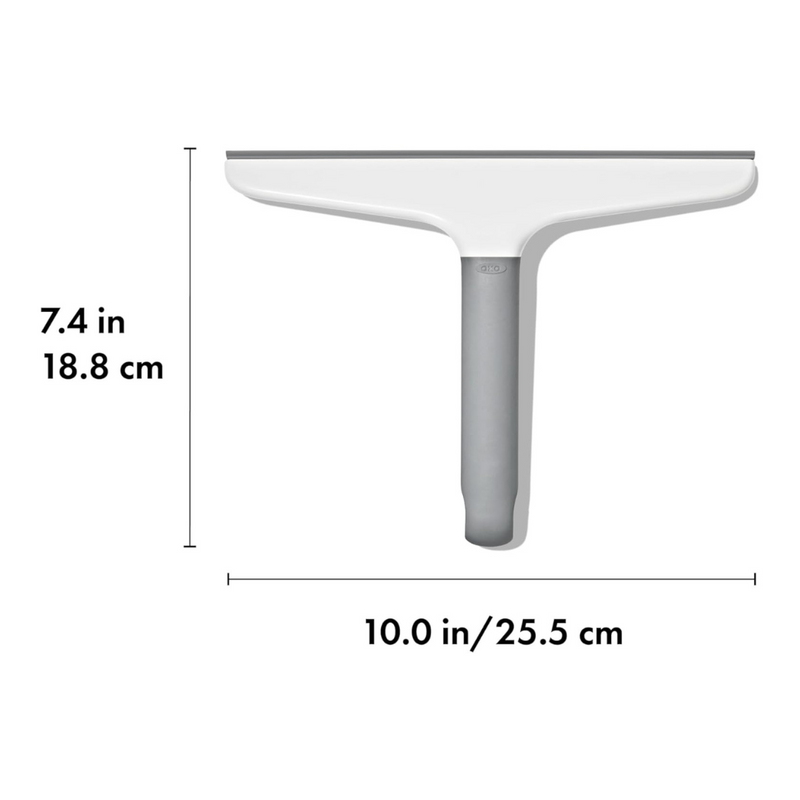 OXO Good Grips Multi-Use Squeegee with Hook – lightweight cleaning tool for glass, mirrors, and tiles