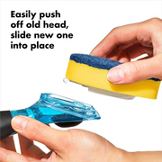OXO Good Grips Soap Dispensing Dish Scrub Refills 2pk – durable replacement scrub heads for effective dish cleaning