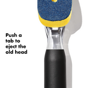 OXO Good Grips Soap Dispensing Dish Scrub Refills 2pk – durable replacement scrub heads for effective dish cleaning