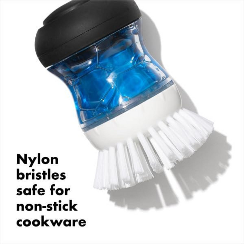 OXO Good Grips Soap Dispensing Palm Brush with stand