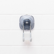 OXO Good Grips Stronghold Suction Hook on tiled shower wall
