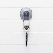 OXO Good Grips Stronghold Suction Hook on tiled shower wall