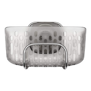 OXO Good Grips Stronghold Suction Sink Caddy attached to sink wall