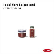 OXO POP 2.0 4-Piece Mini Set airtight containers for spices and snacks