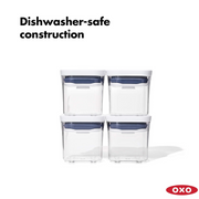 OXO POP 2.0 4-Piece Mini Set airtight containers for spices and snacks
