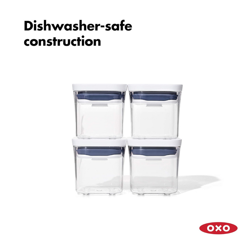 OXO POP 2.0 4-Piece Mini Set airtight containers for spices and snacks