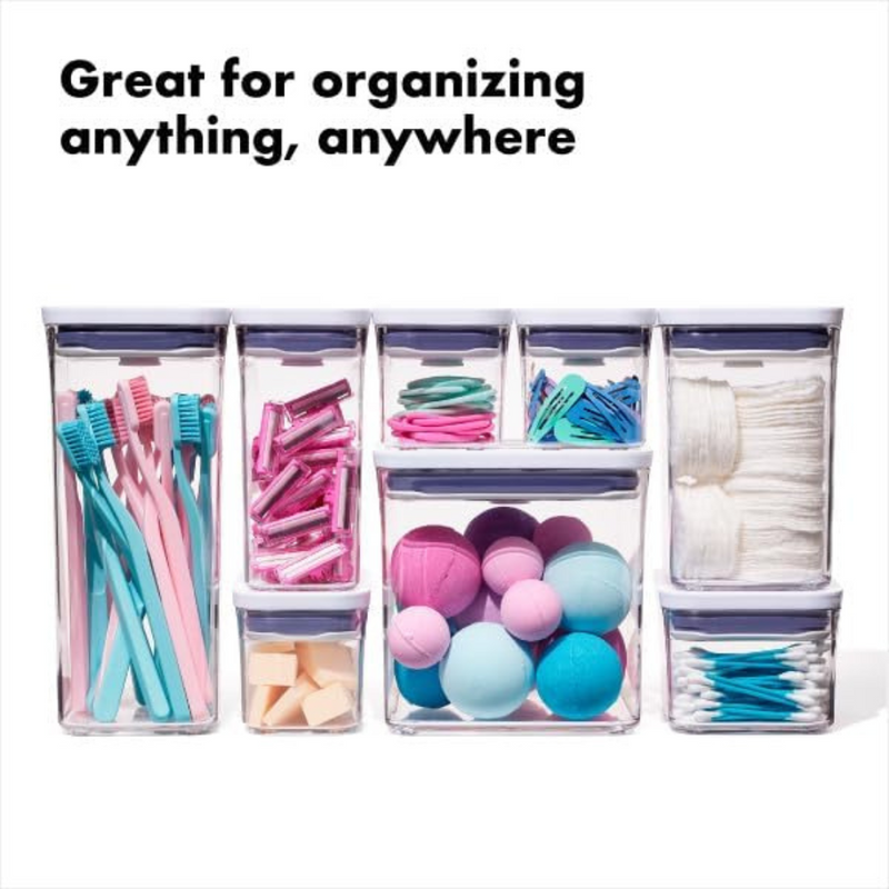 OXO POP 2.0 5-Piece Set airtight containers in assorted sizes