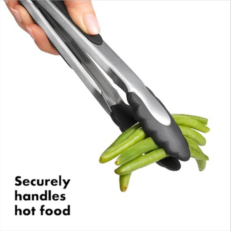 OXO Good Grips 23cm Tongs with nylon head and stainless steel arms