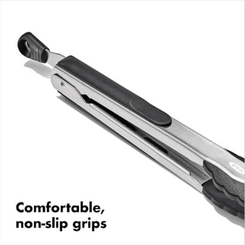 OXO Good Grips 23cm Tongs with nylon head and stainless steel arms