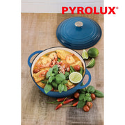 Pyrolux Round French Oven 20cm/2 Litre - Ocean Blue – thumbnail