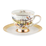 Ronis On The Farm Chicken Tea Cup and Saucer Set 200ml – thumbnail