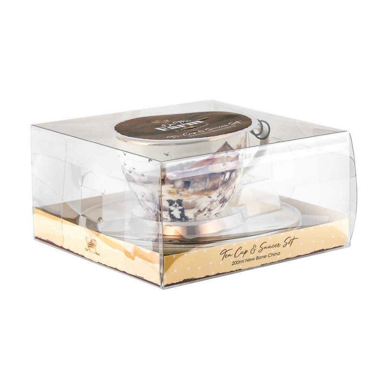 Ronis On The Farm Sheep Tea Cup and Saucer Set 200ml