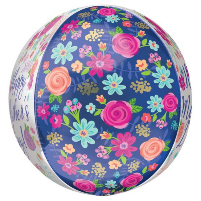 Ronis Orbz Balloon Happy Mothers Day Beautiful Floral 40cm