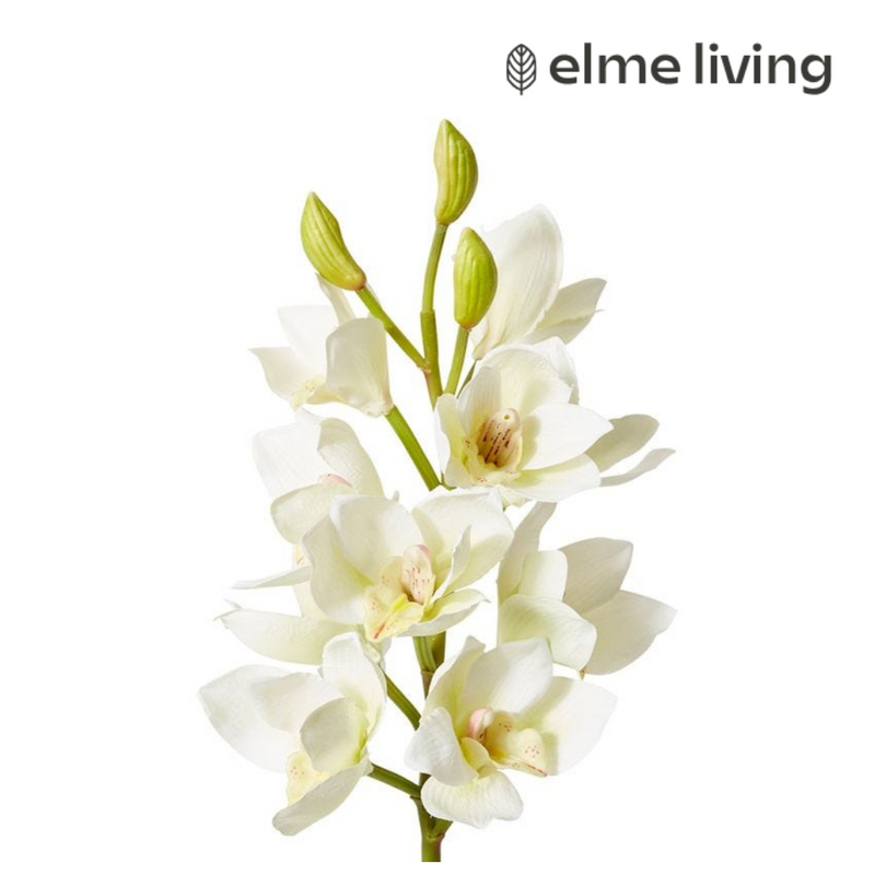 Ronis Orchid Cymbidium Spray White 18x18x61cm