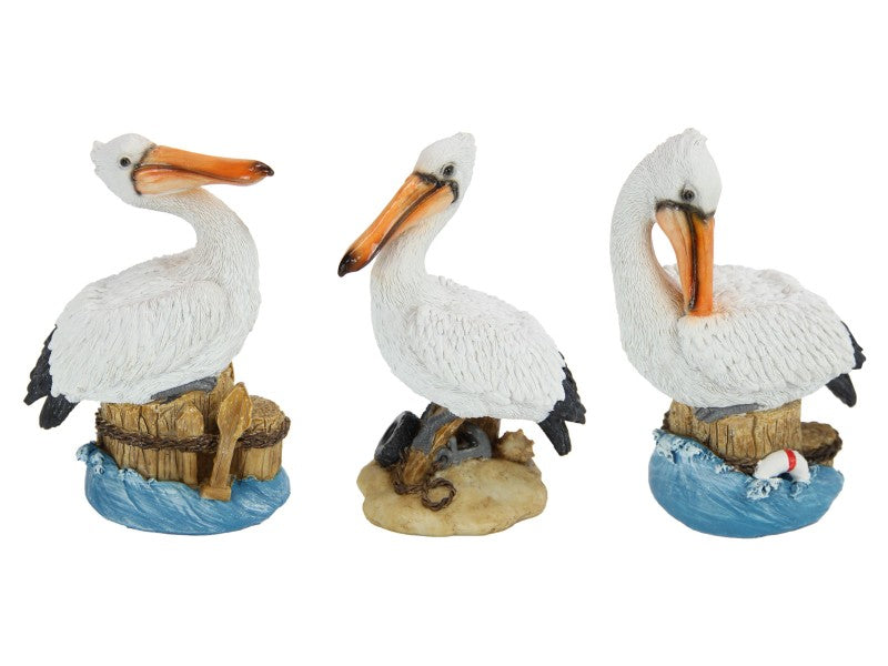 Miniature pelican on base figurine assorted