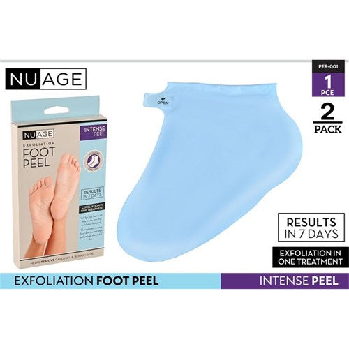 Exfoliating foot peel mask