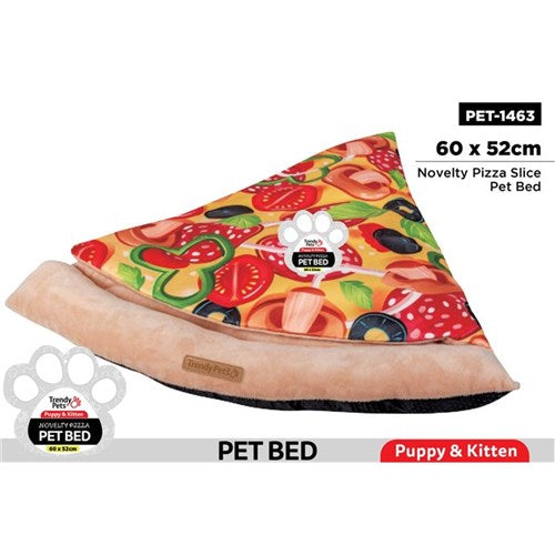 Pet Bed Novelty Pizza Slice 60x52cm