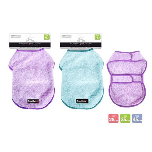 Dog Plush Fleece Velcro Jacket 25-35-45cm