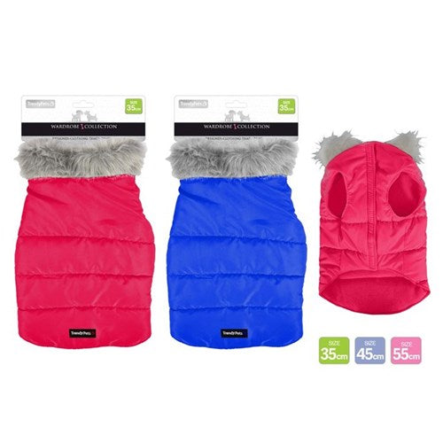 Puffer Jacket with Fur 35-45-55cm