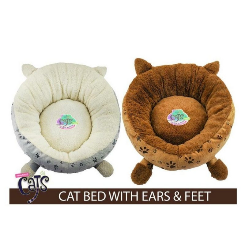 Pet Bed Cat w/Feet & Ears DIA 50cm