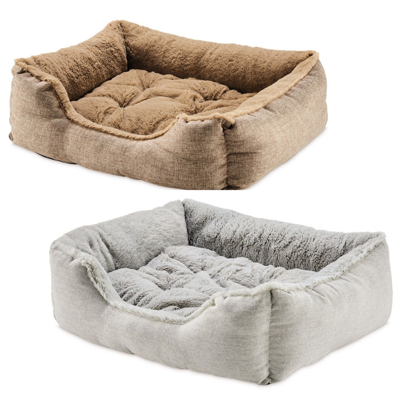 Pet Bed Long Hair Large Asstd