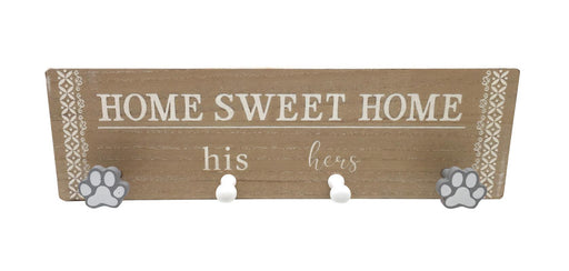 Hanging rack with Home paw design 45x13.5cm