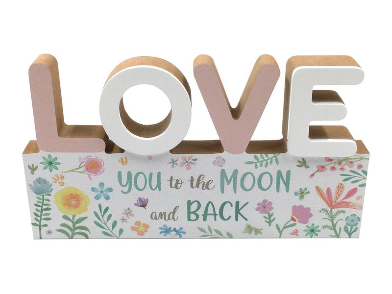 Love You To The Moon And Back 20x11cm