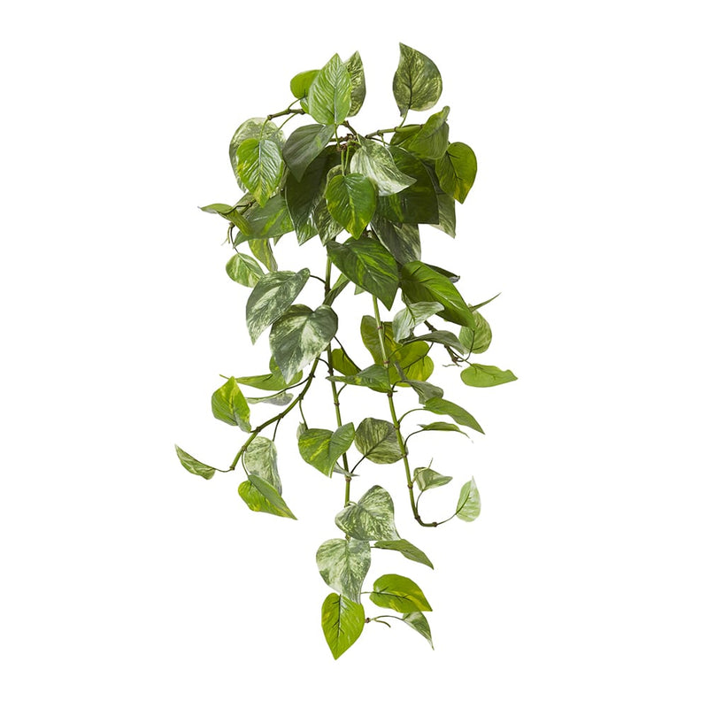 Artificial outdoor green pothos hanging plant