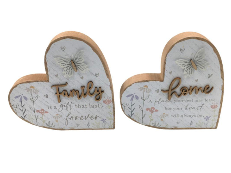 MDF Heart Plaque 2 Assorted