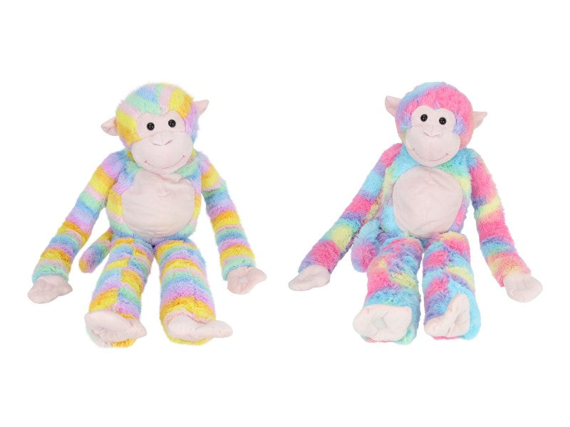 104CM MULTICOLOURED PLUSH MONKEY 2 ASSTD