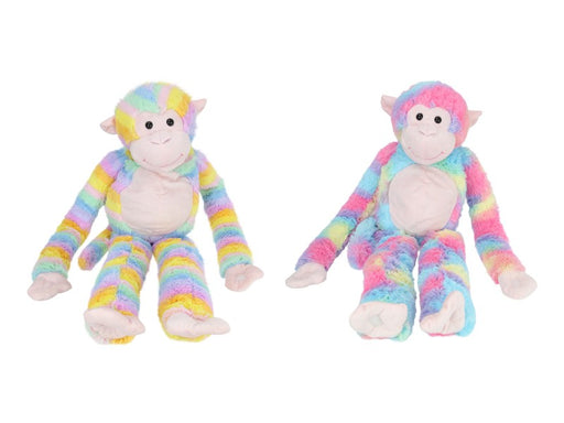 104CM MULTICOLOURED PLUSH MONKEY 2 ASSTD