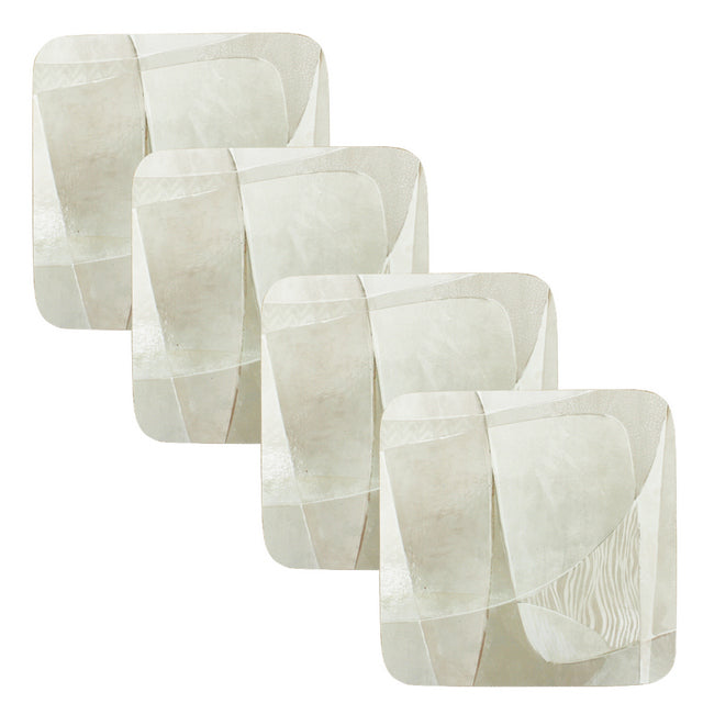 Sand pattern coasters set of 4