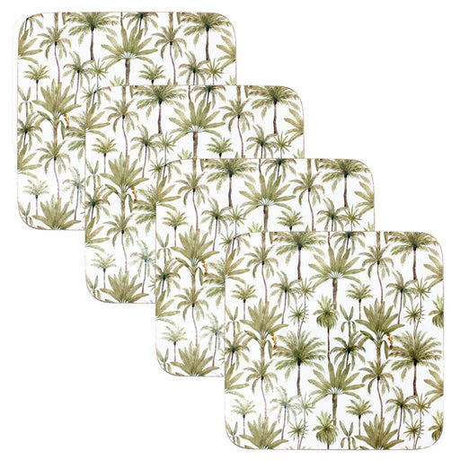 Set of 4 tree theme coasters