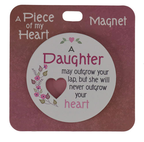 Sentimental fridge magnet for daughter with clear text