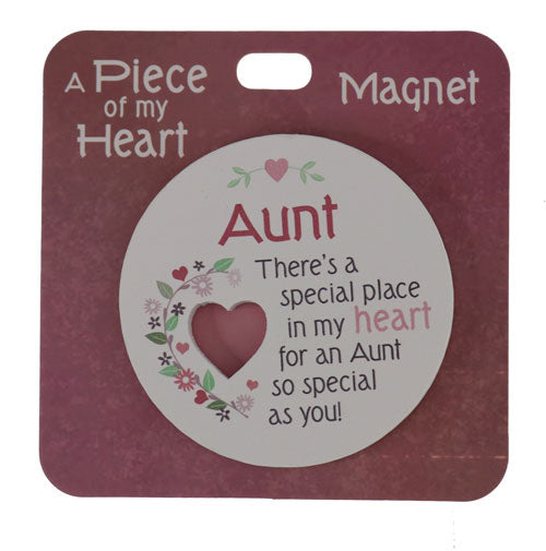 Fridge magnet for aunt with sentimental message