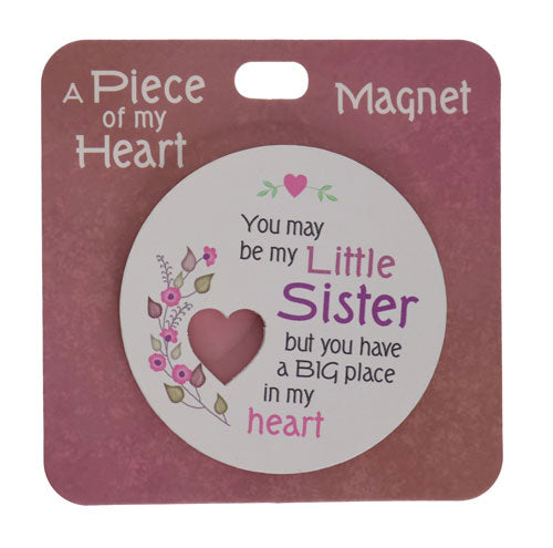 Little Sister message fridge magnet