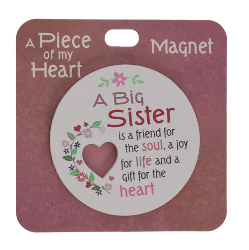 Fridge magnet with Big Sister message
