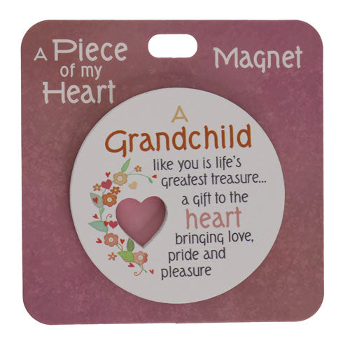 Fridge magnet celebrating a grandchild