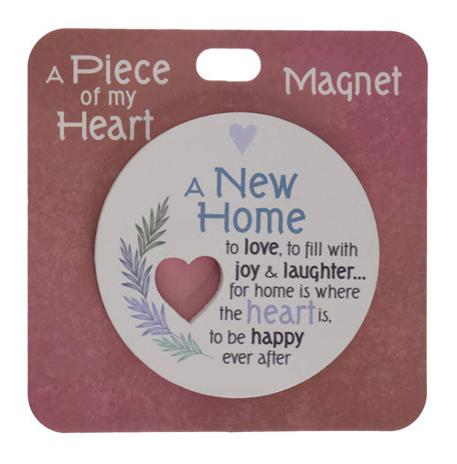 Fridge magnet celebrating a new home