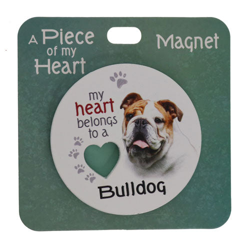 Fridge magnet featuring a Bulldog themed design
