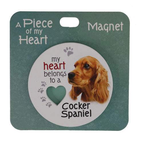 Cocker Spaniel dog magnet decorative keepsake.